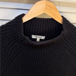 Madewell Black Ribbed Sweater